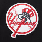 MLB NEW YORK YANKEES CLASSIC CHENILLE CHANDAIL À CAPUCHON EN MAILLE DOUBLE À GLISSIÈRE POUR HOMME (NOIR)
