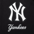 MLB NEW YORK YANKEES CLASSIC CHENILLE CHANDAIL À CAPUCHON EN MAILLE DOUBLE À GLISSIÈRE POUR HOMME (NOIR)