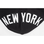 MLB NEW YORK YANKEES CLASSIC CHENILLE CHANDAIL À CAPUCHON EN MAILLE DOUBLE À GLISSIÈRE POUR HOMME (NOIR)