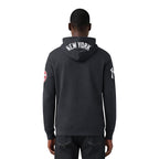 MLB NEW YORK YANKEES CLASSIC CHENILLE CHANDAIL À CAPUCHON EN MAILLE DOUBLE À GLISSIÈRE POUR HOMME (NOIR)