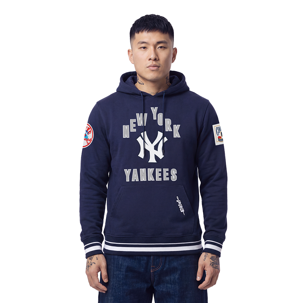 MLB NEW YORK YANKEES ON TOP MEN'S PULL OVER HOODIE (MIDNIGHT NAVY)