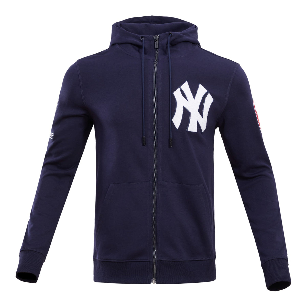 MLB NEW YORK YANKEES CLASSIC CHENILLE CHANDAIL À CAPUCHON À GLISSIÈRE POUR HOMME (MARINE MINUIT)