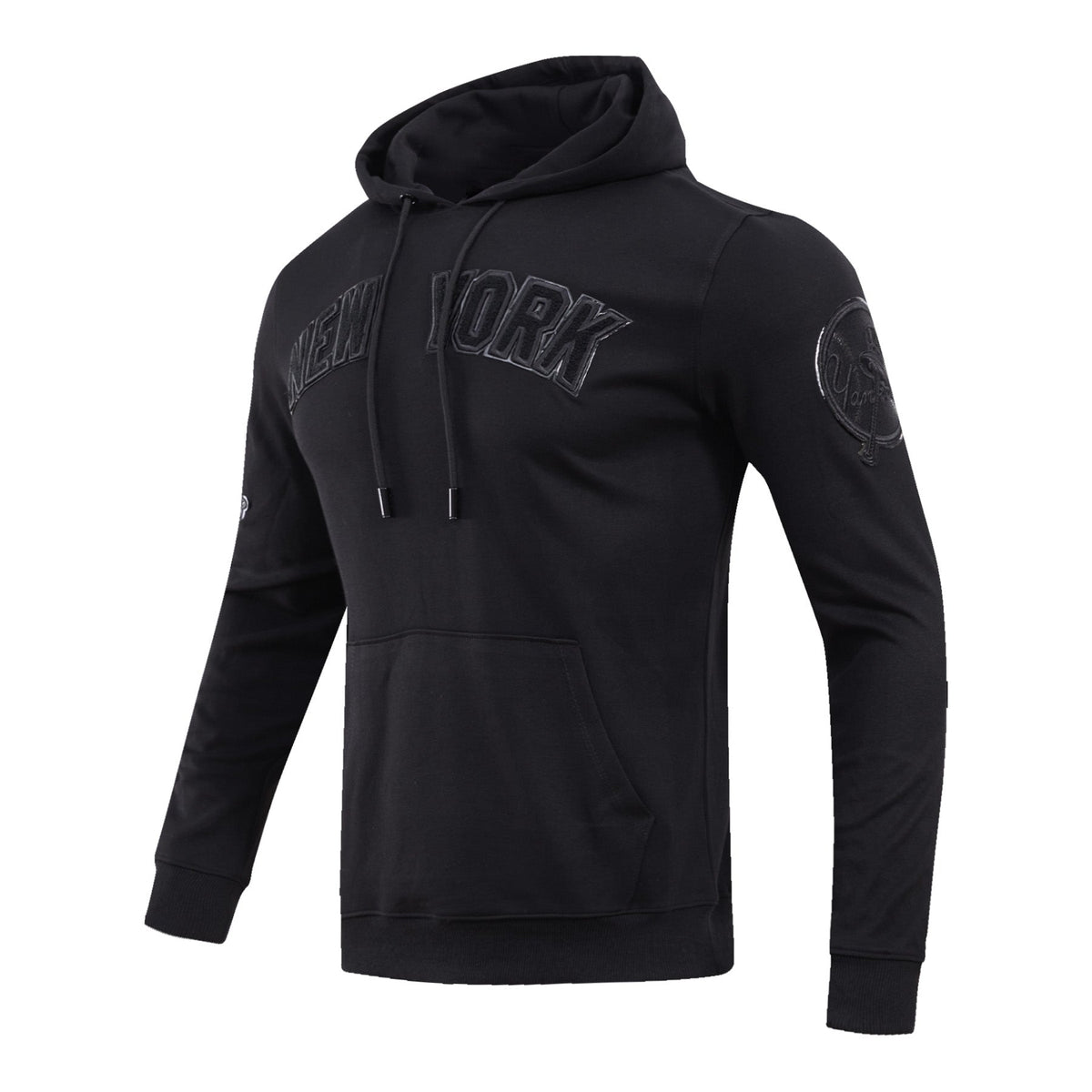 MLB NEW YORK YANKEES TRIPLE BLACK CHANDAIL À CAPUCHON LOGO POUR HOMME (NOIR)