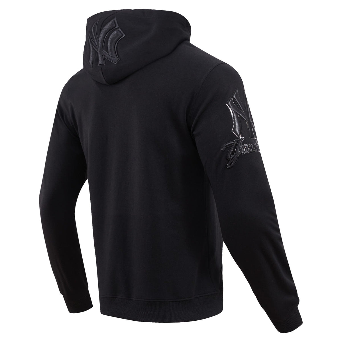 MLB NEW YORK YANKEES TRIPLE BLACK CHANDAIL À CAPUCHON LOGO POUR HOMME (NOIR)