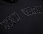 MLB NEW YORK YANKEES TRIPLE BLACK CHANDAIL À CAPUCHON LOGO POUR HOMME (NOIR)