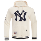 MLB NEW YORK YANKEES RETRO CLASSIC MEN'S PULLOVER HOODIE (EGGSHELL/ MIDNIGHT NAVY)