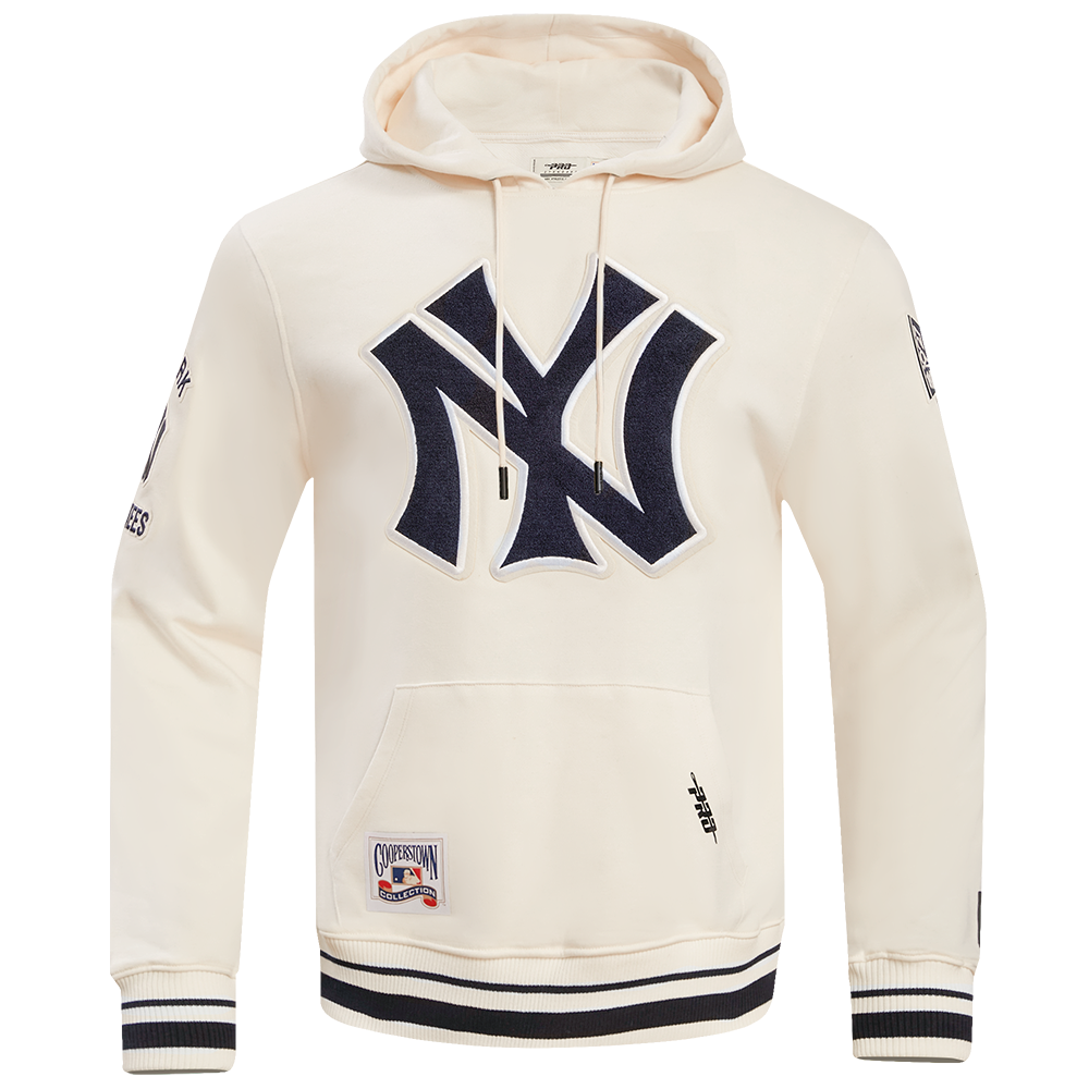 MLB NEW YORK YANKEES RETRO CLASSIC CHANDAIL À CAPUCHON POUR HOMME (COQUILLE D'ŒUF/MARINE MINUIT)