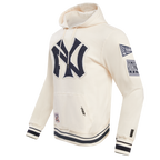 MLB NEW YORK YANKEES RETRO CLASSIC MEN'S PULLOVER HOODIE (EGGSHELL/ MIDNIGHT NAVY)