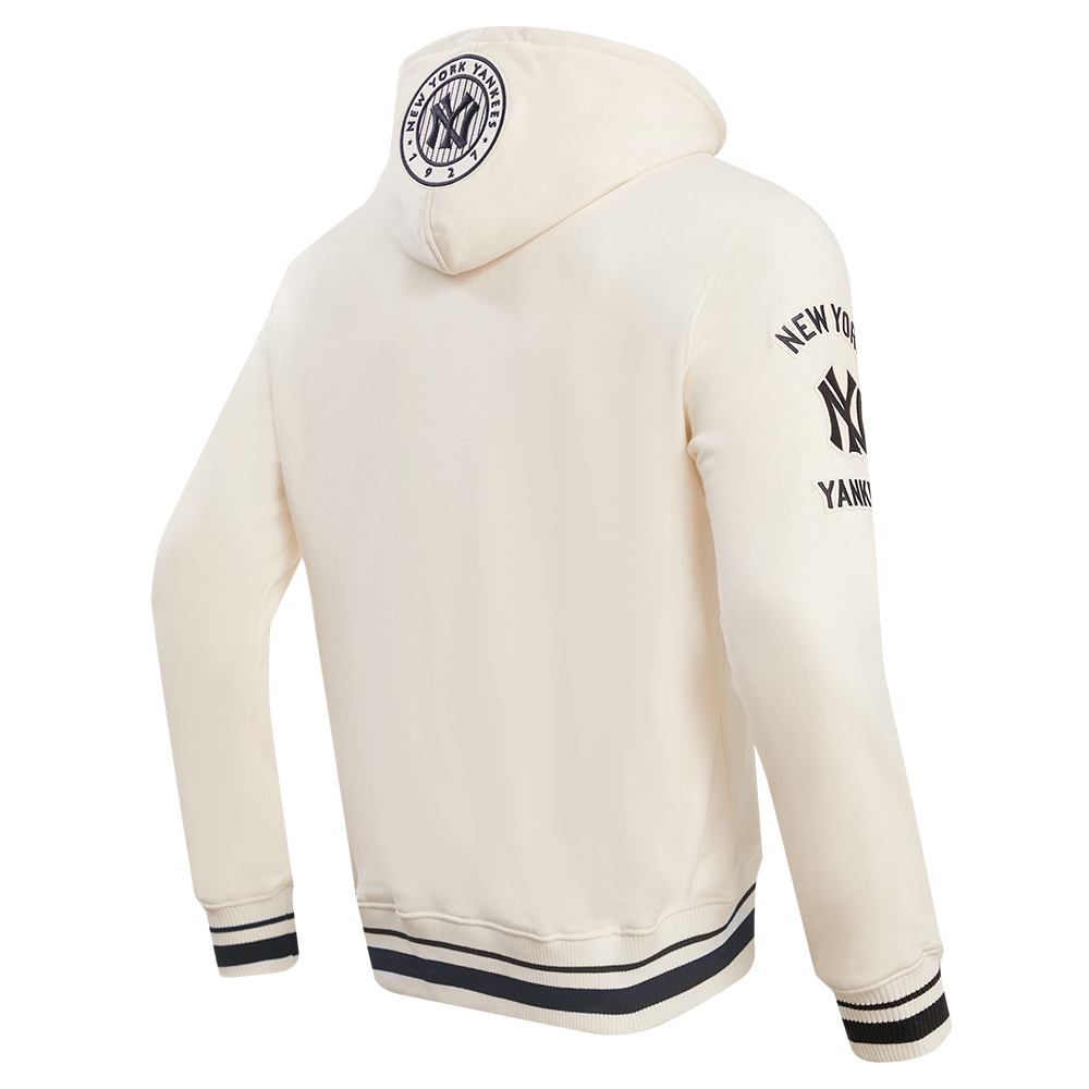 MLB NEW YORK YANKEES RETRO CLASSIC MEN'S PULLOVER HOODIE (EGGSHELL/ MIDNIGHT NAVY)