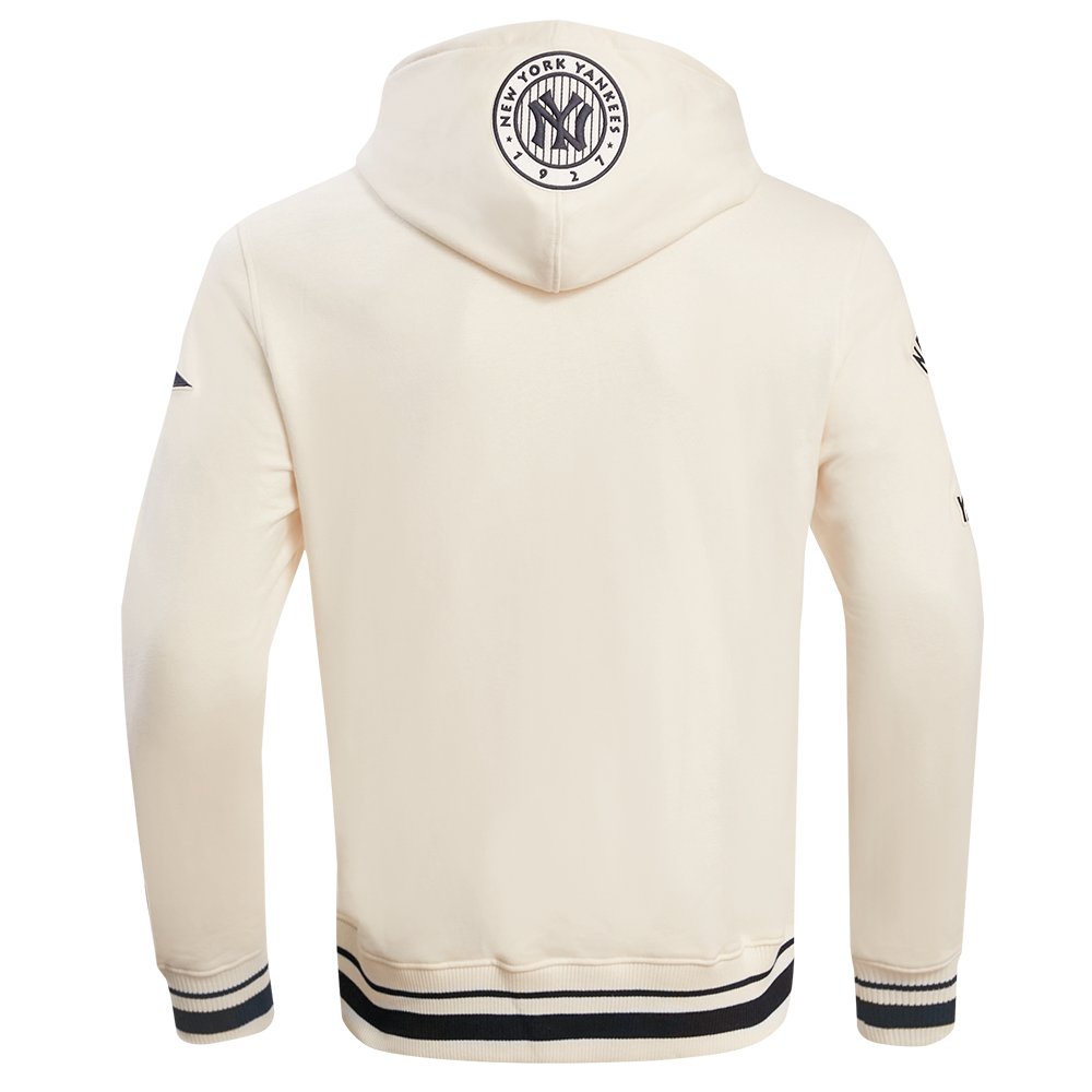 MLB NEW YORK YANKEES RETRO CLASSIC MEN'S PULLOVER HOODIE (EGGSHELL/ MIDNIGHT NAVY)