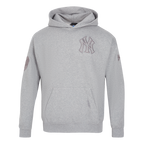 MLB NEW YORK YANKEES NEUTRAL MEN'S  DROP SHOULDER FLC PO HOODIE (DARK HEATHER GRAY)
