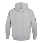 MLB NEW YORK YANKEES NEUTRAL MEN'S  DROP SHOULDER FLC PO HOODIE (DARK HEATHER GRAY)
