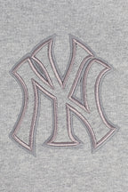 MLB NEW YORK YANKEES NEUTRAL MEN'S  DROP SHOULDER FLC PO HOODIE (DARK HEATHER GRAY)