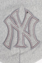 MLB NEW YORK YANKEES NEUTRAL MEN'S  DROP SHOULDER FLC PO HOODIE (DARK HEATHER GRAY)