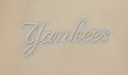 MLB NEW YORK YANKEES NEUTRAL MEN'S  DROP SHOULDER FLC CREWNECK (EGGSHELL)