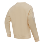 MLB NEW YORK YANKEES NEUTRAL MEN'S  DROP SHOULDER FLC CREWNECK (EGGSHELL)