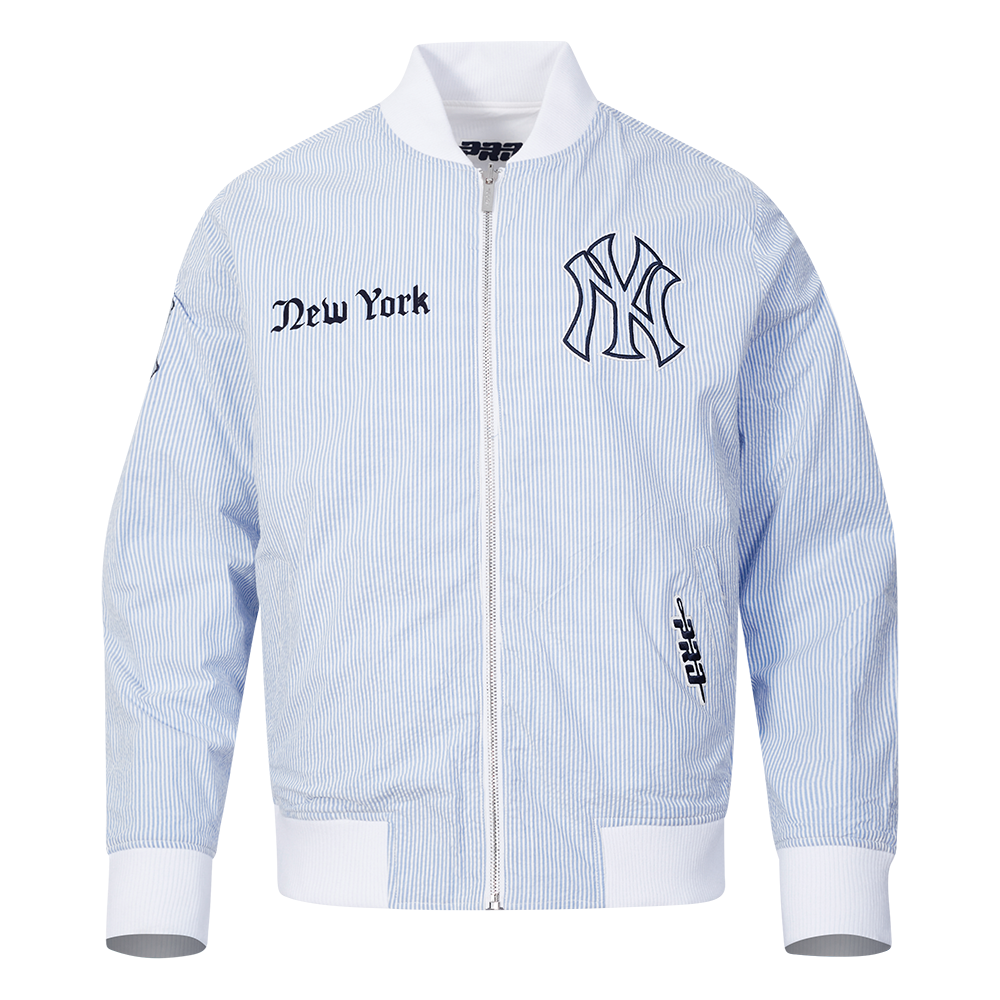 MLB NEW YORK YANKEES COUNTRY CLUB BLOUSON EN SEERSUCKER POUR HOMME (BLEU SEERSUCKER)