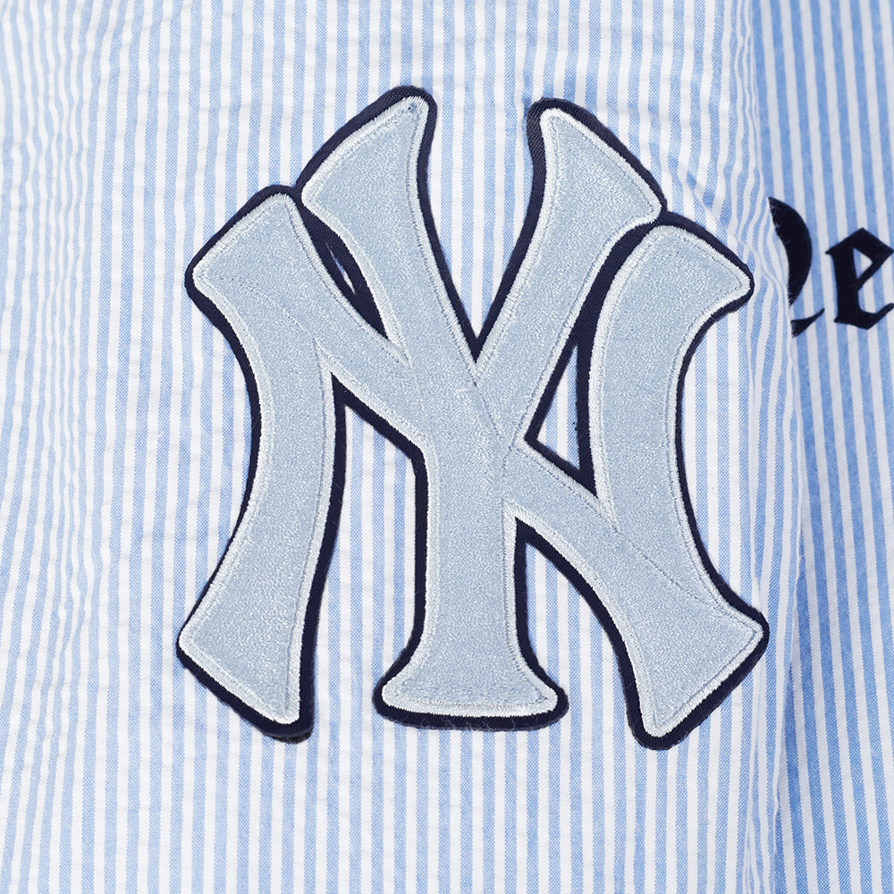 MLB NEW YORK YANKEES COUNTRY CLUB BLOUSON EN SEERSUCKER POUR HOMME (BLEU SEERSUCKER)