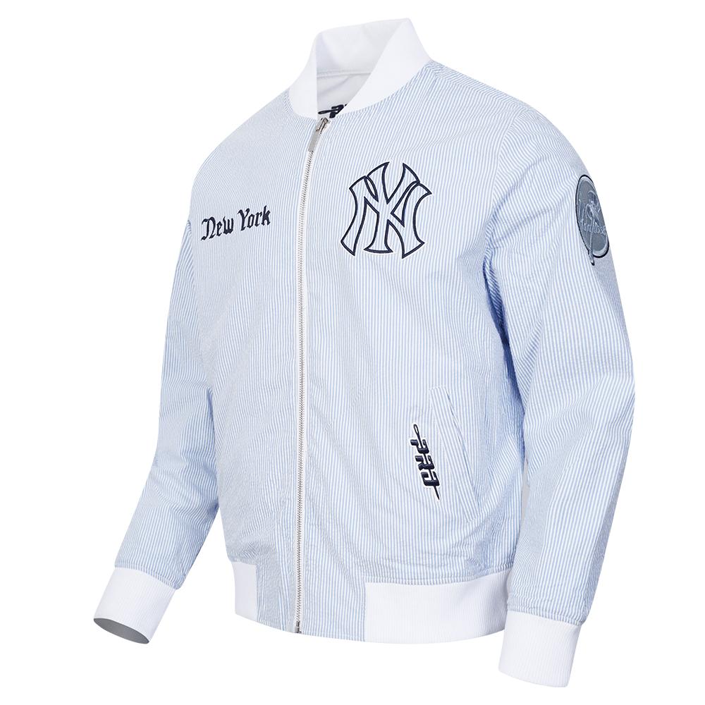 MLB NEW YORK YANKEES COUNTRY CLUB BLOUSON EN SEERSUCKER POUR HOMME (BLEU SEERSUCKER)