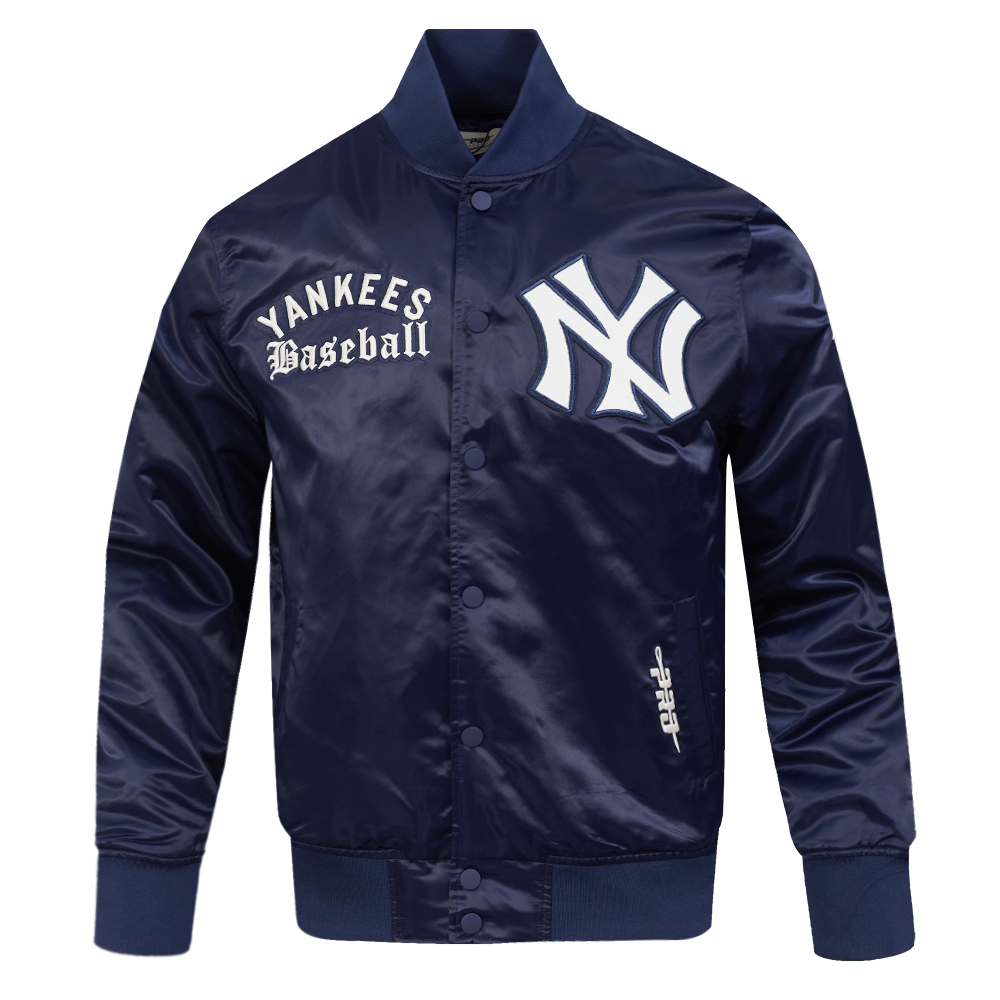 MLB NEW YORK YANKEES MODERN ORIGINALS MEN'S SATIN JACKET (NAVY)