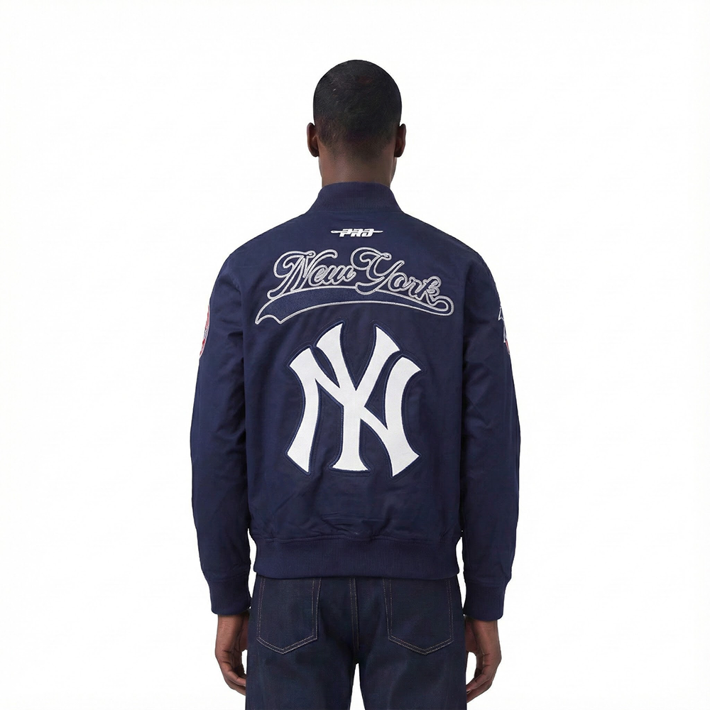 MLB NEW YORK YANKEES LIVING LARGE BLOUSON EN SERGÉ POUR HOMME (MARINE MINUIT)