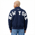 MLB NEW YORK YANKEES WINGSPAN BLOUSON EN SERGÉ V2 POUR HOMME (MARINE MINUIT)