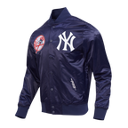 MLB NEW YORK YANKEES CITY ARCH BLOUSON EN SATIN POUR HOMME (MARINE)