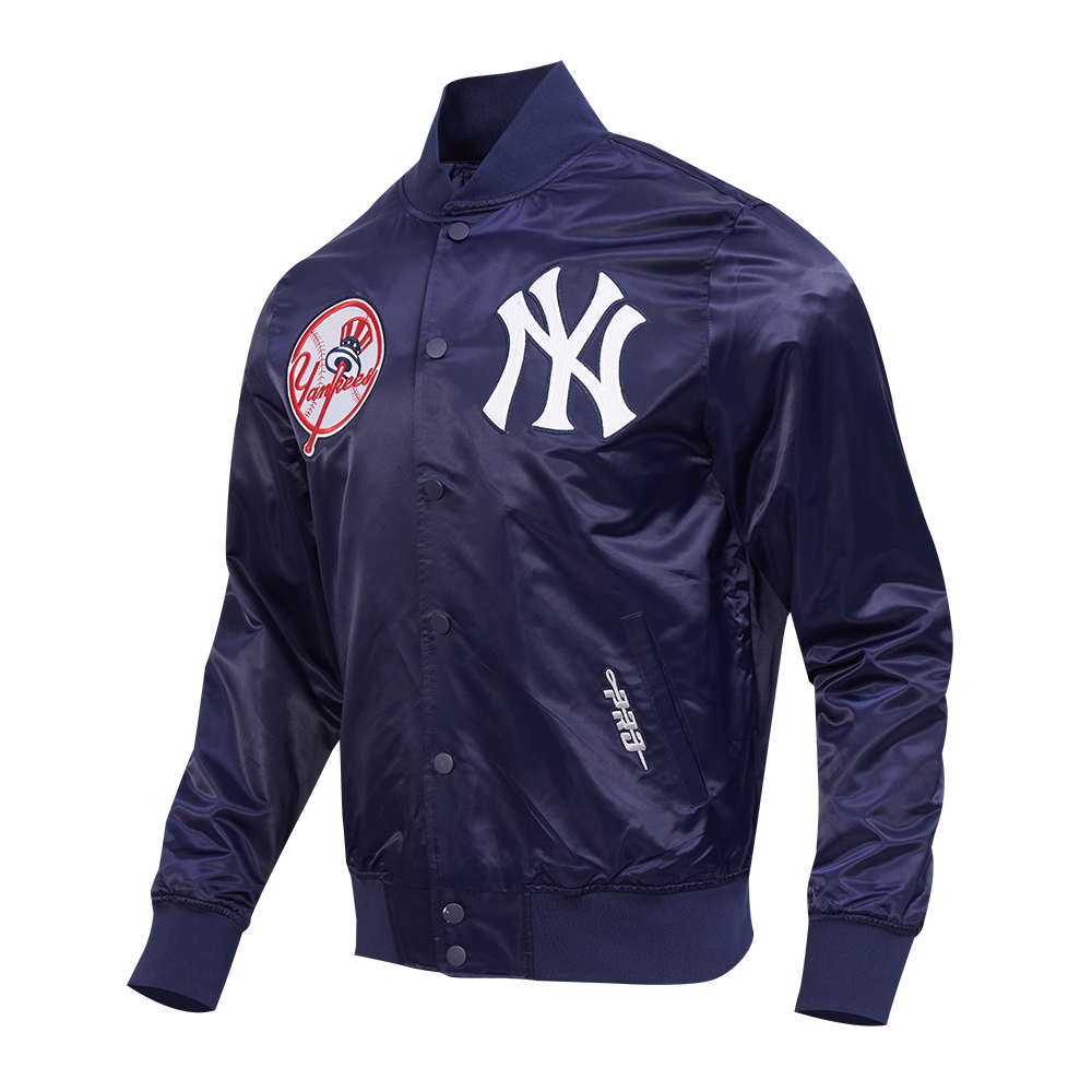 MLB NEW YORK YANKEES CITY ARCH BLOUSON EN SATIN POUR HOMME (MARINE)