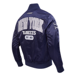 MLB NEW YORK YANKEES CITY ARCH BLOUSON EN SATIN POUR HOMME (MARINE)