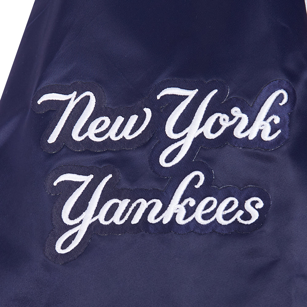 MLB NEW YORK YANKEES CITY ARCH BLOUSON EN SATIN POUR HOMME (MARINE)