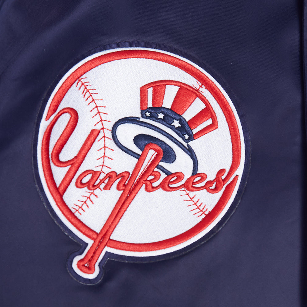MLB NEW YORK YANKEES CITY ARCH BLOUSON EN SATIN POUR HOMME (MARINE)