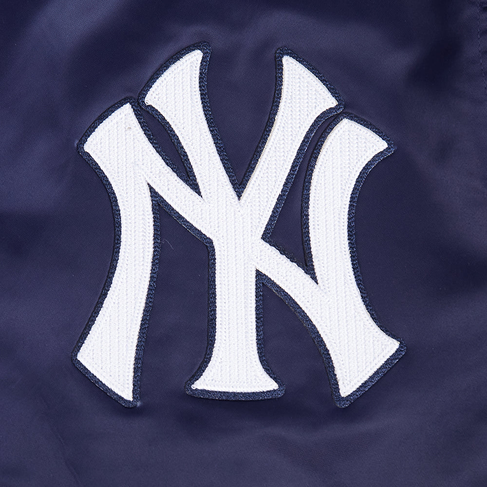 MLB NEW YORK YANKEES CITY ARCH BLOUSON EN SATIN POUR HOMME (MARINE)