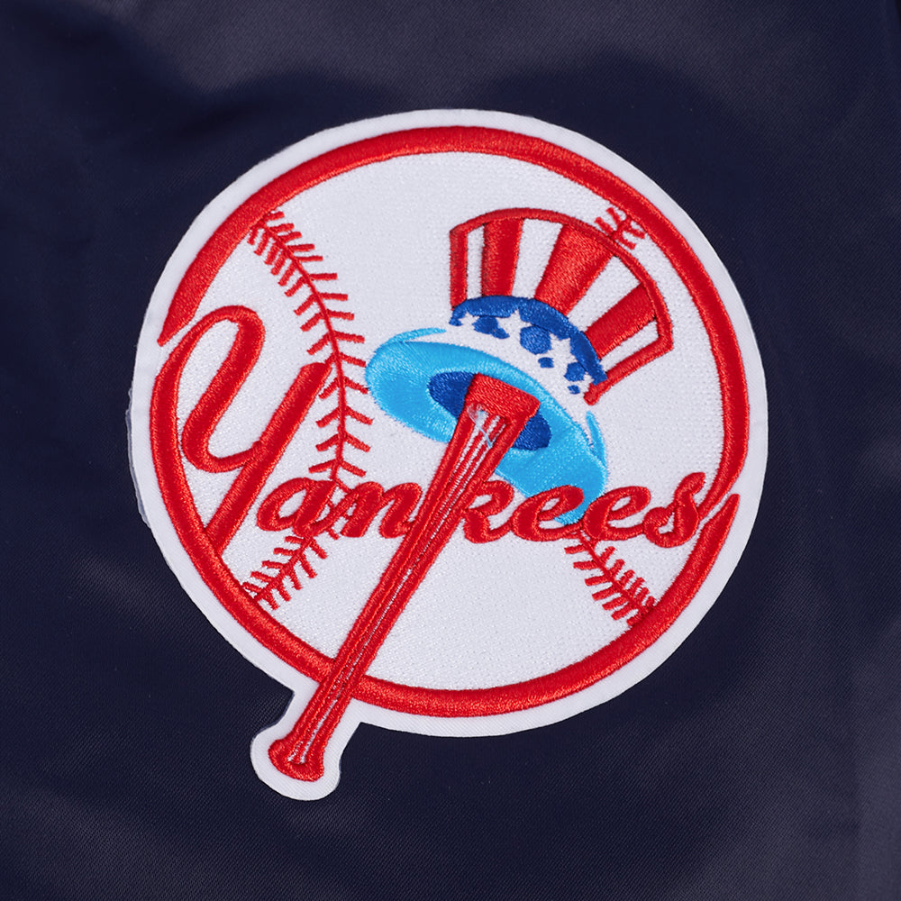 MLB NEW YORK YANKEES ON TOP MEN'S SATIN JACKET (MIDNIGHT NAVY)
