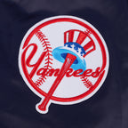MLB NEW YORK YANKEES ON TOP MEN'S SATIN JACKET (MIDNIGHT NAVY)