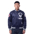 MLB NEW YORK YANKEES ON TOP MEN'S SATIN JACKET (MIDNIGHT NAVY)