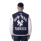 MLB NEW YORK YANKEES ON TOP MEN'S COAT (MIDNIGHT NAVY/WHITE)
