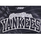MLB NEW YORK YANKEES PRO PREMIUM MEN'S TOPSTITCH LEATHER VARSITY JACKET (BLACK)