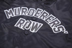 MLB NEW YORK YANKEES MURDERERS ROW BIG LOGO MEN'S SATIN JACKET (BLACK)