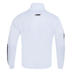 MLB NEW YORK YANKEES CLASSIC VESTE D'ENTRAÎNEMENT EN MAILLE DOUBLE POUR HOMME (BLANC/MARINE MINUIT)