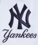 MLB NEW YORK YANKEES CLASSIC VESTE D'ENTRAÎNEMENT EN MAILLE DOUBLE POUR HOMME (BLANC/MARINE MINUIT)