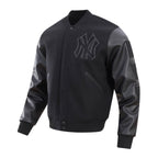 MLB NEW YORK YANKEES TRIPLE BLACK BLOUSON COLLÉGIAL POUR HOMME (NOIR)
