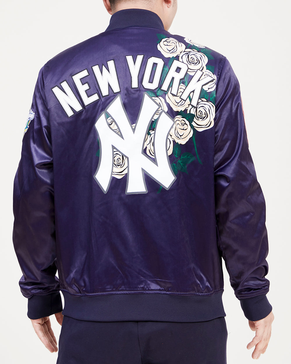 MLB NEW YORK YANKEES ROSES MEN'S TRACK JACKET (MIDNIGHT NAVY/MULTI)