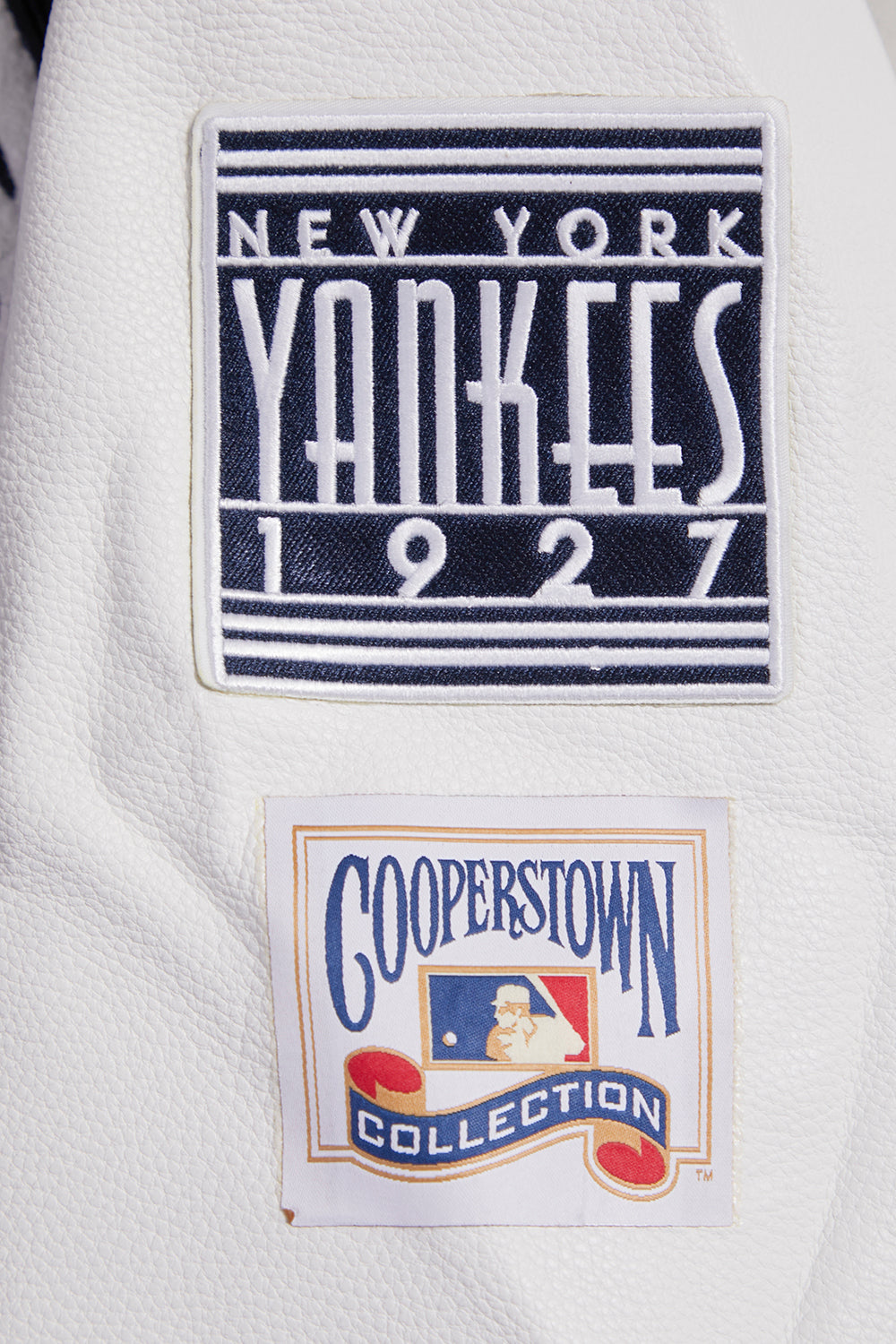 MLB NEW YORK YANKEES RETRO CLASSIC MEN'S RIB WOOL VARSITY JACKET (MIDNIGHT NAVY/WHITE)