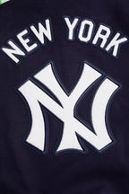 MLB NEW YORK YANKEES RETRO CLASSIC MEN'S RIB WOOL VARSITY JACKET (MIDNIGHT NAVY/WHITE)