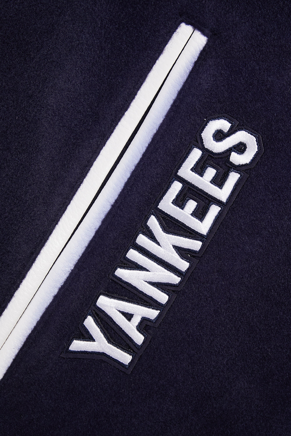 MLB NEW YORK YANKEES RETRO CLASSIC MEN'S RIB WOOL VARSITY JACKET (MIDNIGHT NAVY/WHITE)