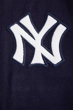 MLB NEW YORK YANKEES RETRO CLASSIC MEN'S RIB WOOL VARSITY JACKET (MIDNIGHT NAVY/WHITE)