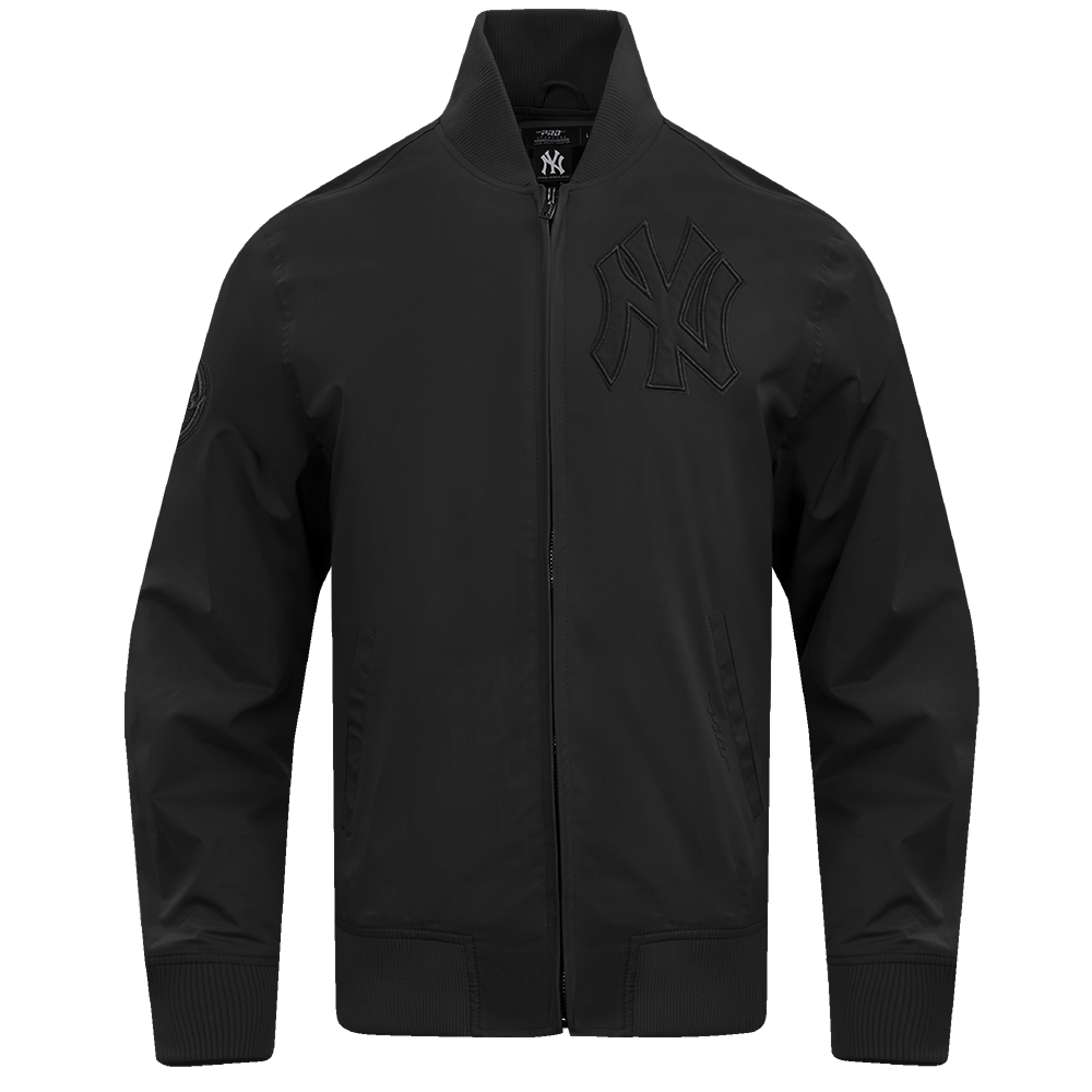 MLB NEW YORK YANKEES NEUTRAL MEN'S  TWILL JACKET (BLACK)