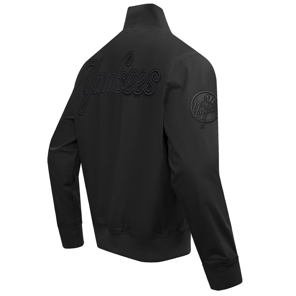 MLB NEW YORK YANKEES NEUTRAL MEN'S  TWILL JACKET (BLACK)