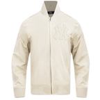 MLB NEW YORK YANKEES NEUTRAL MEN'S  TWILL JACKET (EGGSHELL)