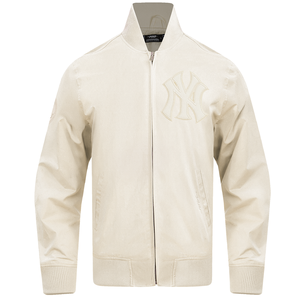 MLB NEW YORK YANKEES NEUTRAL MEN'S  TWILL JACKET (EGGSHELL)
